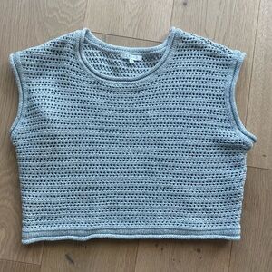 New never worn - Z Supply Light Gray Crocheted Tank Top